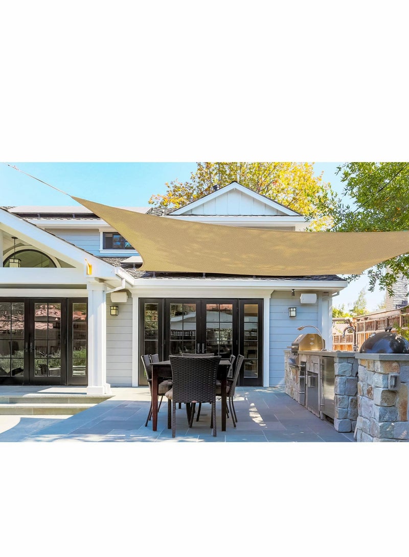 Barakah Sun Shade Sail, Waterproof Outdoor Rectangle Shade Canopy UV Block Awning, Sunrays Block Awning for Patio, Carport, Backyard, Garden and More (96"*118") - Image 5