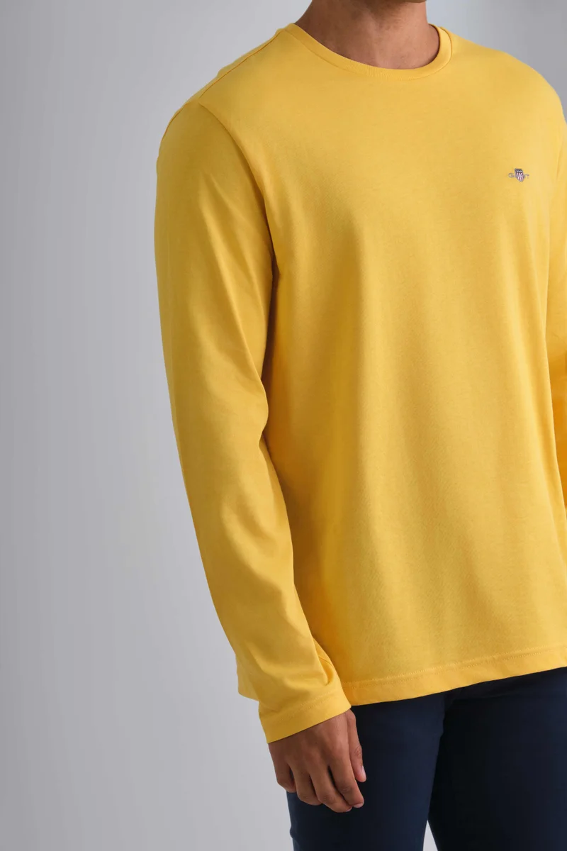GANT Gant Regular Fit Shield Long Sleeve T-Shirt