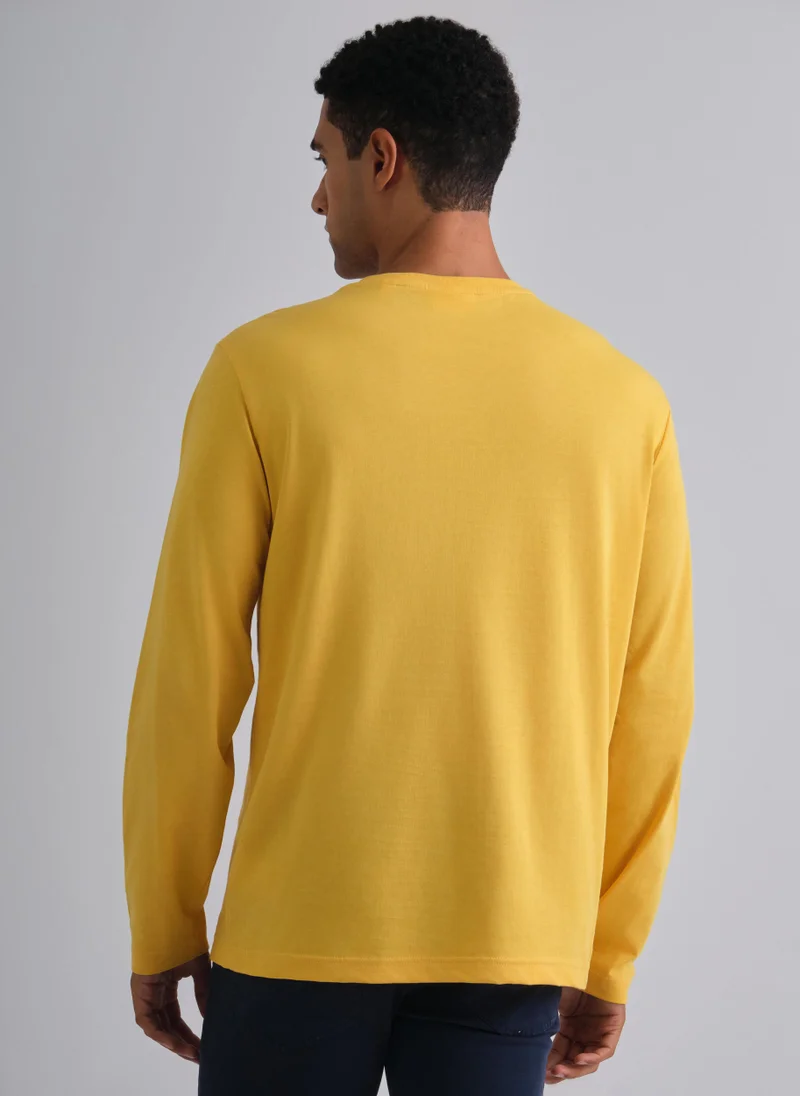 GANT Gant Regular Fit Shield Long Sleeve T-Shirt