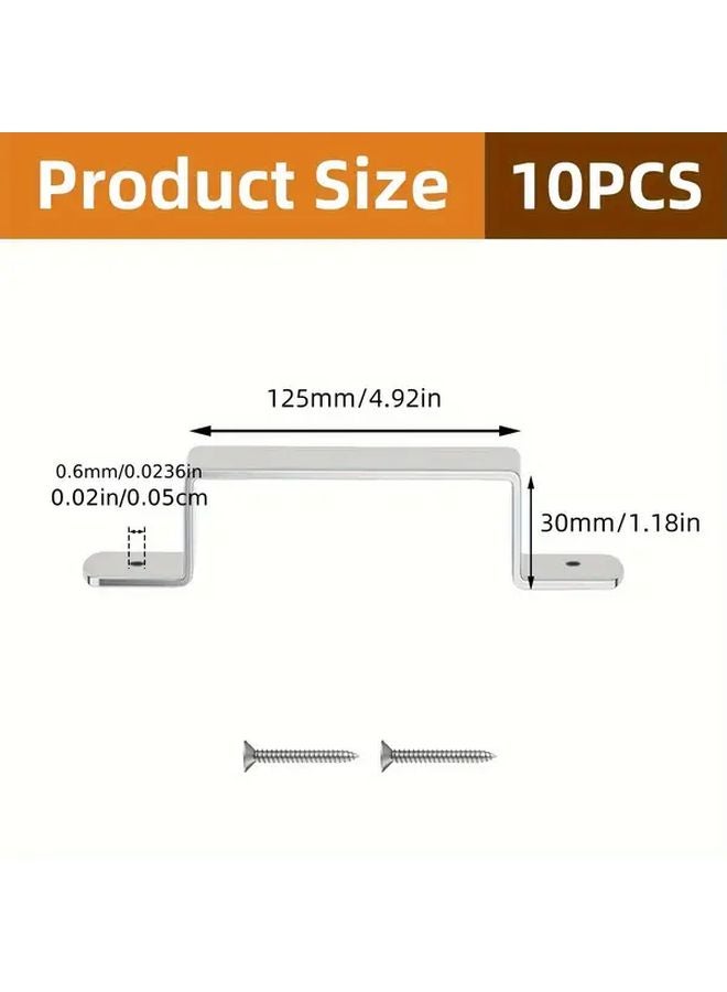 Galvanized Steel Fence Post Safety Bracket 125x30mm For 4 Inch Concrete Wooden Piers - Image 1