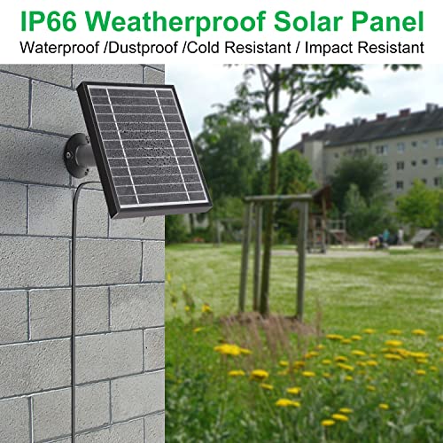 UYODM Solar Panel Charger Compatible with Blink Video Doorbell/Blink Outdoor 4(4th) / XT3 / XT2 / XT Cam,Power Your Doorbell or Outdoor Cam Continuously with 11.8 Ft Cable,AL Alloy Frame Durable - Image 4