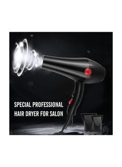 SILVER CREST Professional Hair Dryer, Super Endurance Strong Wind Electric Hair Dryer With Accessories 3500W Black  - Image 4
