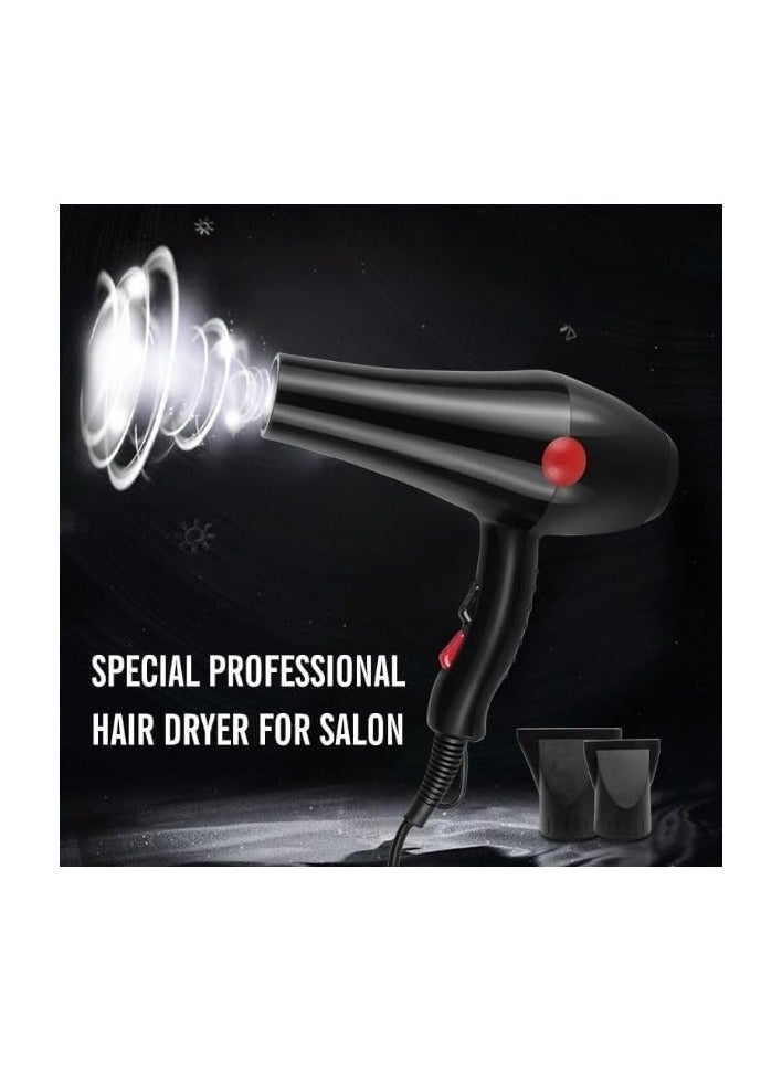 SILVER CREST - Professional Hair Dryer, Super Endurance Strong Wind Electric Hair Dryer With Accessories 3500W Black - Image 1