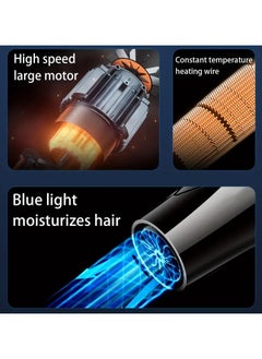 SILVER CREST Professional Hair Dryer, Super Endurance Strong Wind Electric Hair Dryer With Accessories 3500W Black  - Image 5
