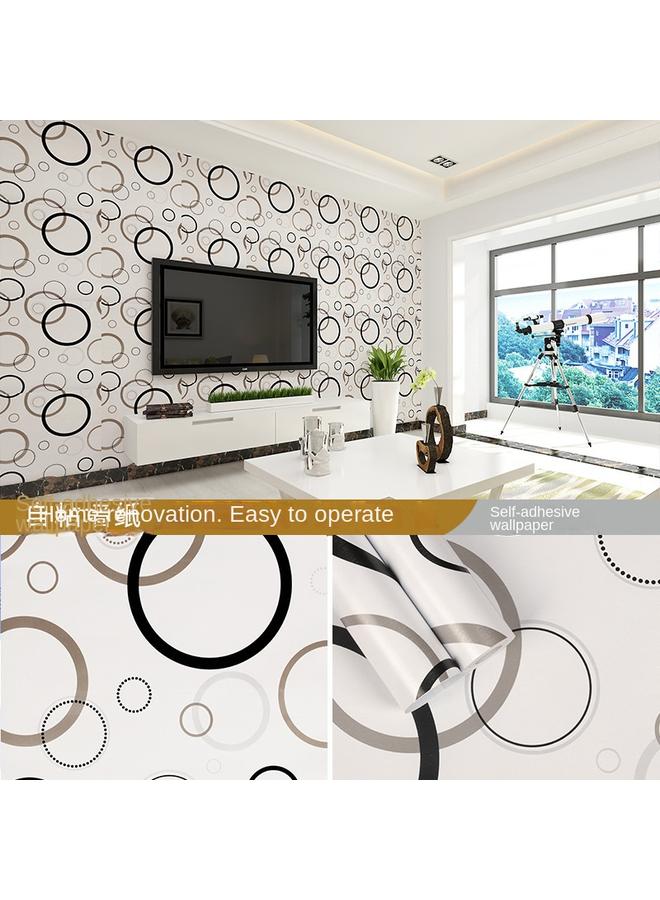 Bluejw Wallpaper Self-adhesive Bedroom Modern Simple 3d Geometric Wall Stickers Living Room TV Background Wall Dining Room Dormitory Decoration Wallpaper - Image 1