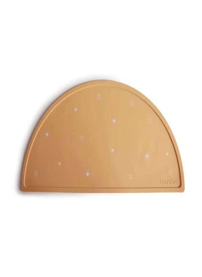 mushie Silicone Feeding Placemat - Sun Orange