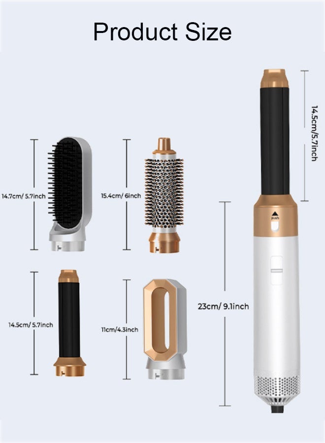 Generic 5-in-1 Hair Dryer Brush, Detachable Styler Styling Tools, Blow Dryer, 30 mm Curling Iron, Warm Air Curler, All in One Airstyler, for Hair Volume, Drying, Straightening, Curling  - Image 5