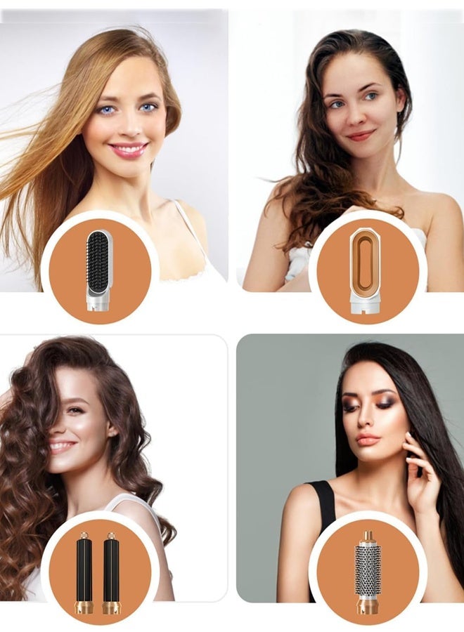 Generic 5-in-1 Hair Dryer Brush, Detachable Styler Styling Tools, Blow Dryer, 30 mm Curling Iron, Warm Air Curler, All in One Airstyler, for Hair Volume, Drying, Straightening, Curling  - Image 2
