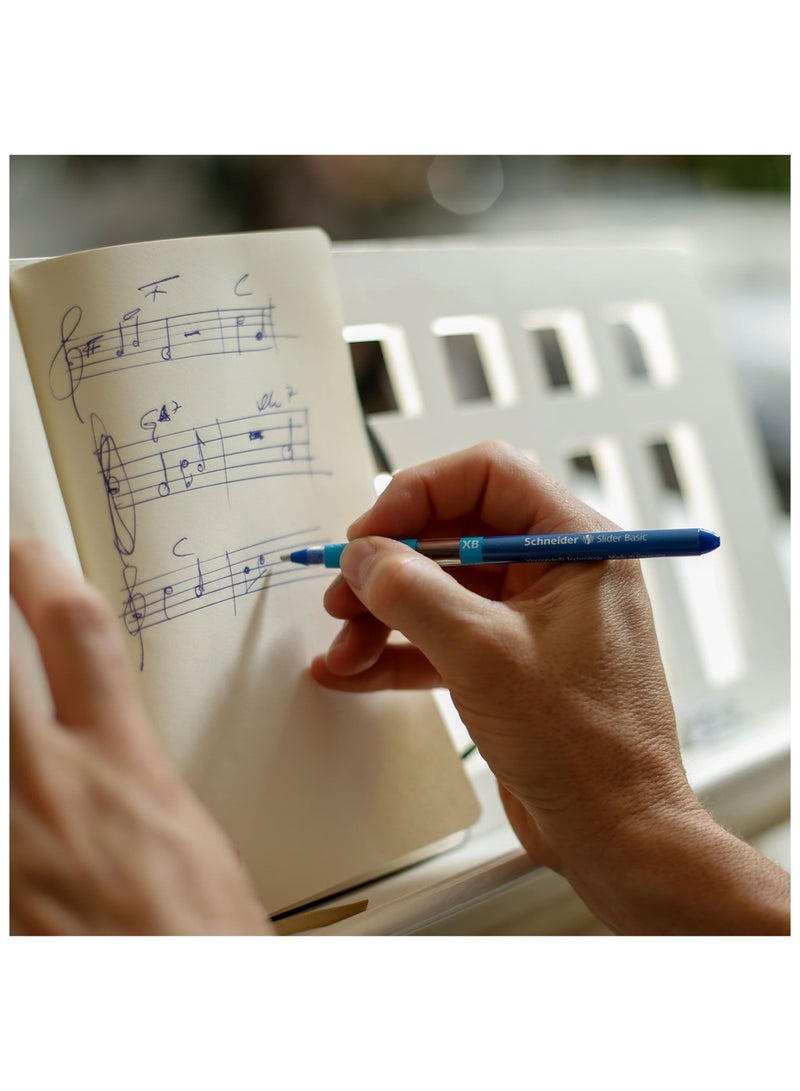 Schneider قلم حبر جاف أساسي XB بقطر عريض 4 قطع بألوان متعددة - Image 4