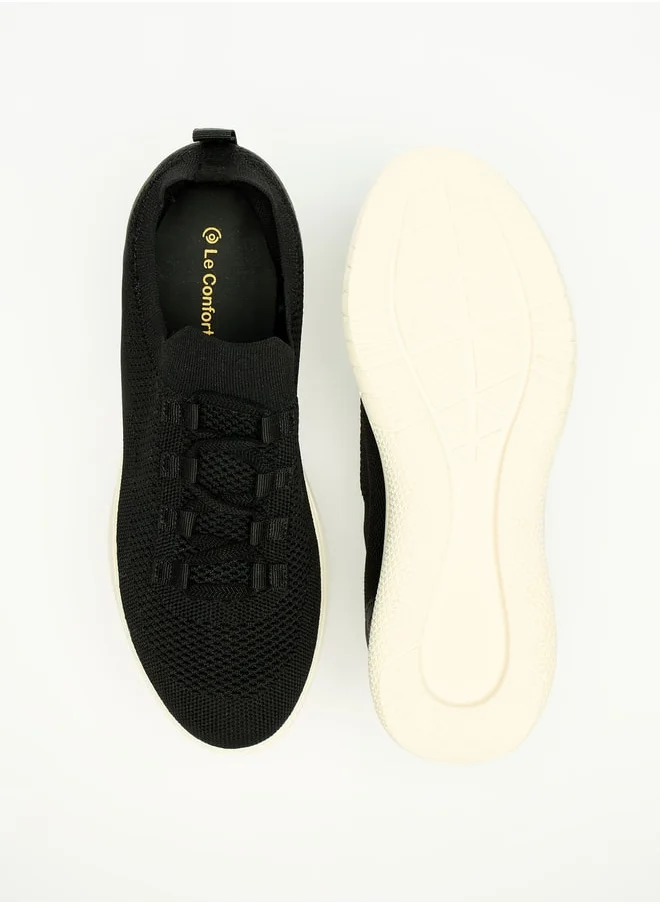 لو كونفورت Women's Textured Flyknit Slip-On Shoes