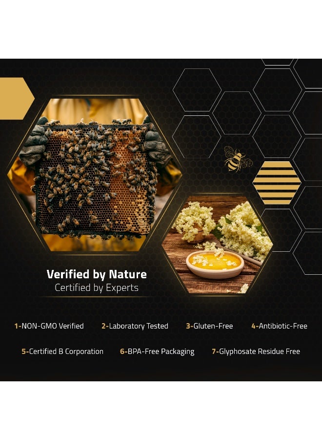 DW Power Robinia Honey 250g – A premium light-colored German raw honey from acacia blossoms, cherished for its mild sweetness, delicate floral aroma, and crystal-clear clarity. - Image 4