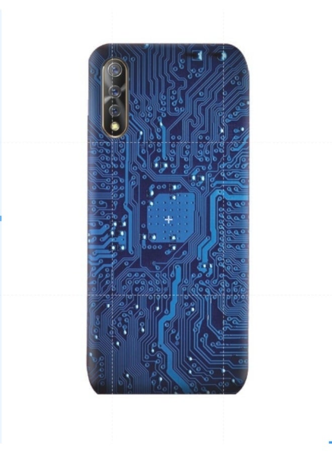 إيه إم سي ديزاين غطاء حماية واق لهاتف فيفو S1 مزين بنمط لوحة دارة كهربائية