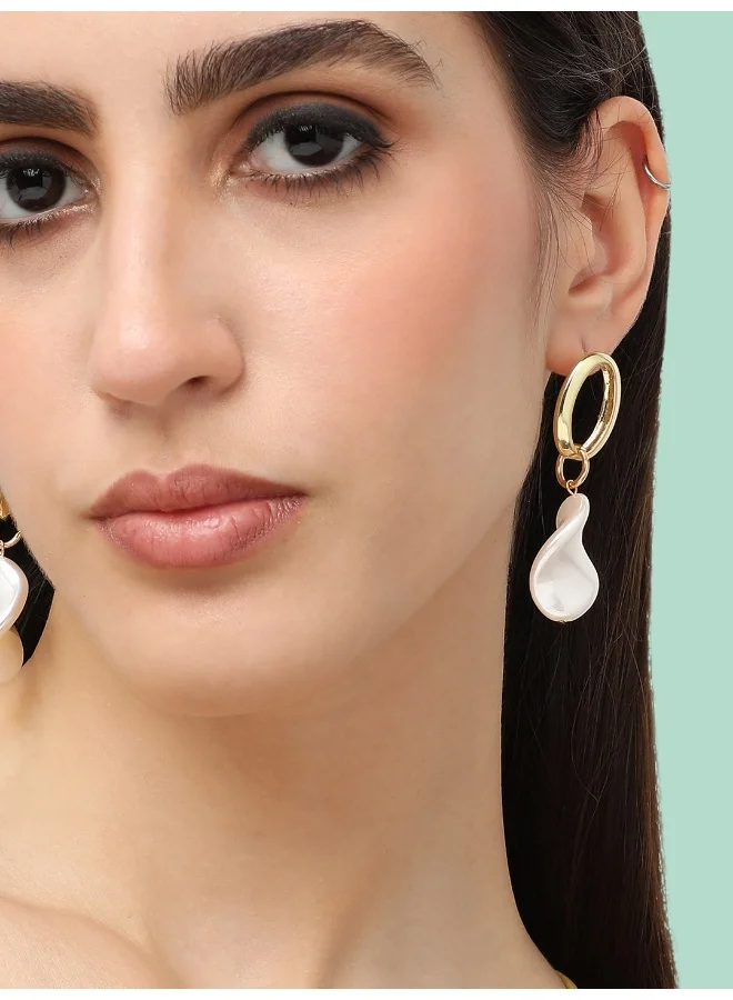 سوهي مطلية بالذهب مصمم عارضة انخفاض القرط