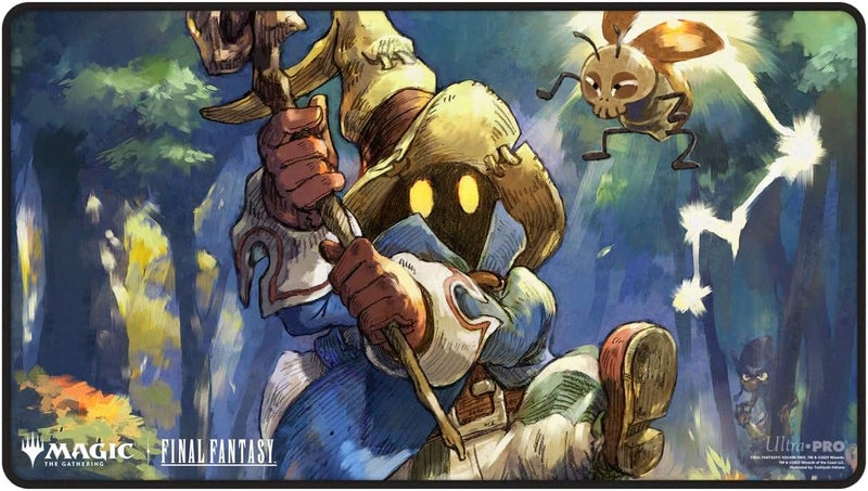 Ultra Pro - Final Fantasy x Universes Beyond Vivi, Stray Black Mage Black Stitched Playmat for Magic: The Gathering | Card Game Playmat, Final Fantasy Collectibles, Desk Mat Mousepad - Image 1