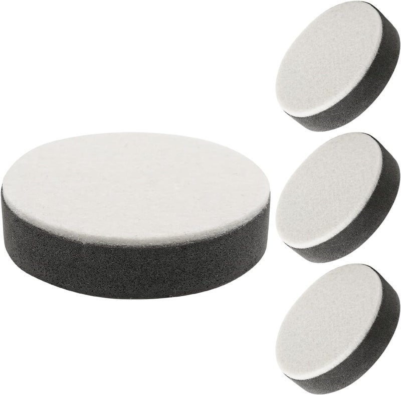 4 Pcs Self-Adhesive Furniture Risers, Round Furniture Bed Risers, Heavy Duty Carbon Steel Table Sofa Couch Chair Lift Risers with Felt Pad(Add 0.65" Height, White) - Image 1