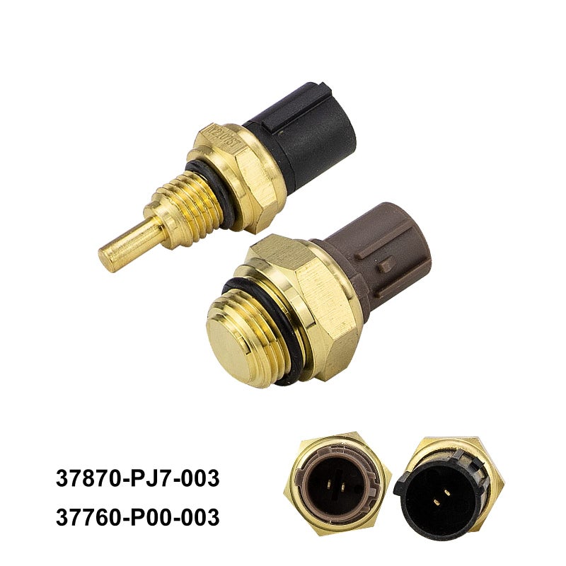 Voilamart Engine Cooling Fan Switch and Coolant Temperature Sensor Compatible with 1992-2006 Honda Accord Civic CR-V Element Odyssey, Acura CL Integra MDX TL TSX 37760-P00-003+37870-PJ7-003 - Image 2