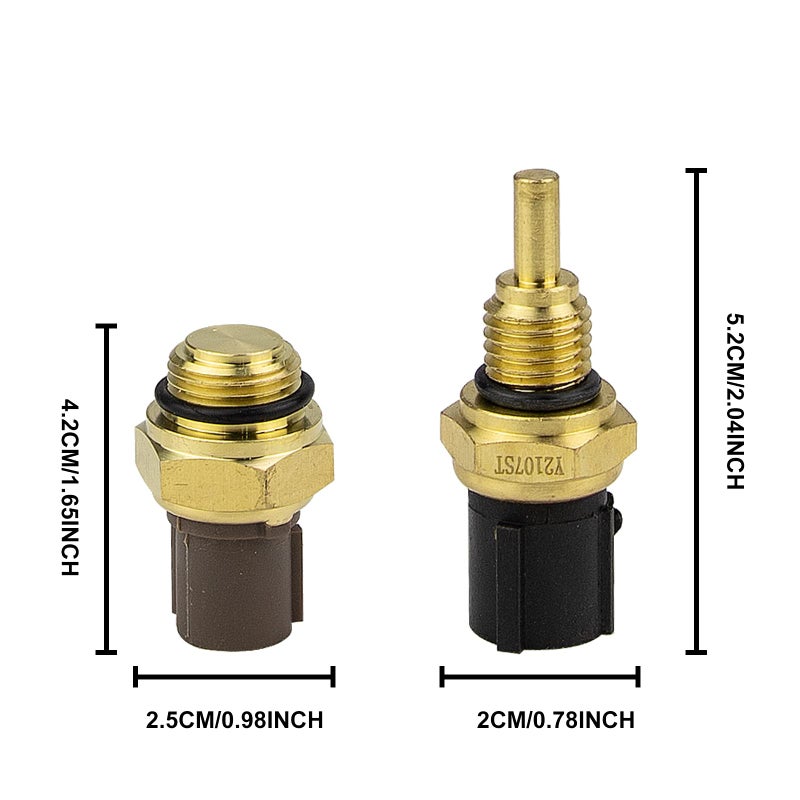 Voilamart Engine Cooling Fan Switch and Coolant Temperature Sensor Compatible with 1992-2006 Honda Accord Civic CR-V Element Odyssey, Acura CL Integra MDX TL TSX 37760-P00-003+37870-PJ7-003 - Image 4