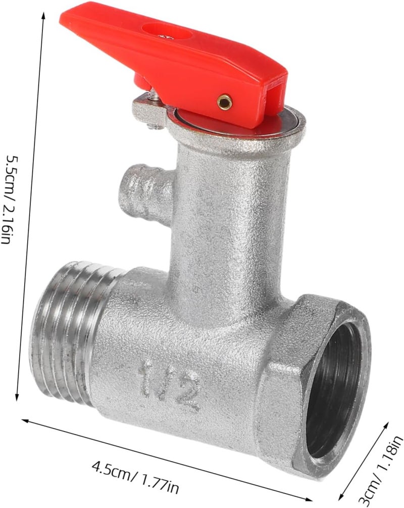Brass Nickel Relief Valve for Water Heater Air Compressor Pressure Relief Safety Valve - Image 2