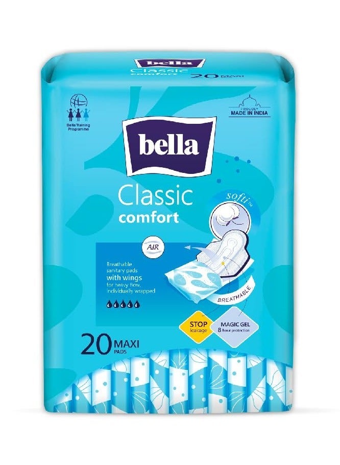 Bella Classic Comfort Maxi Softi Regular Sanitary Napkins 20pcs - Image 1