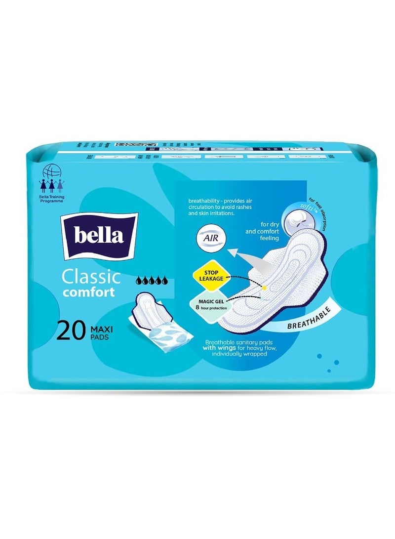 Bella Classic Comfort Maxi Softi Regular Sanitary Napkins 20pcs - Image 2