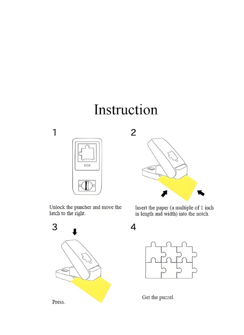 SYOSI - DIY Jigsaw Punch for Crafting, Hole Puncher for Crafts for Precise Cuts and Creative Projects, 2024 New Paper Punches for Crafting Hole Puncher for Festival Paper Greeting Card DIY Albums Photos - Image 1