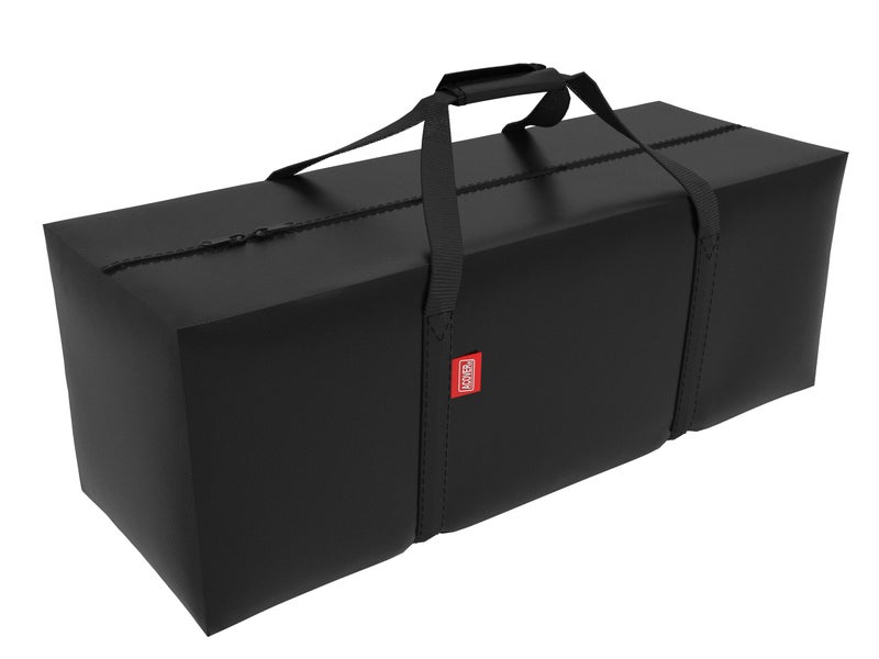 acoveritt Outdoor Rectangular CushionCover Storage Bag Protective Zippered Storage Bags with Handles 60X20X28 Black
