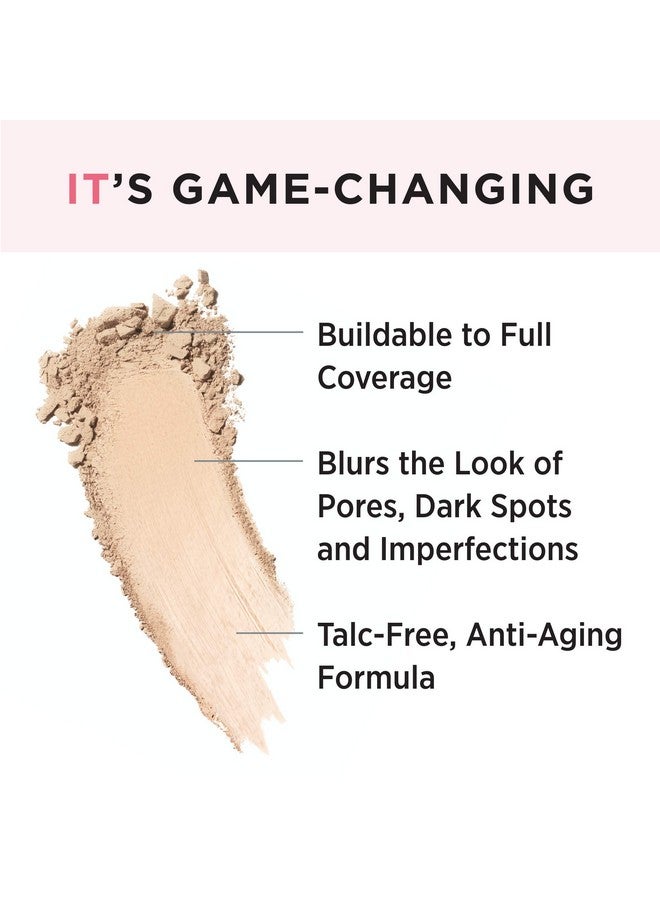 IT COSMETICS Cc+ Airbrush Perfecting Powder Foundation Buildable Full Coverage Of Pores & Dark Spots Hydrating Face Makeup With Hydrolyzed Collagen & Niacinamide Light 0.33 Oz - Image 3