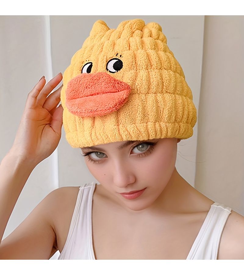 Fast Drying Hair Towel Wrap For Women Super Absorbent Microfiber Bath Turban Yellow Turban Blue Turban Red - Image 5