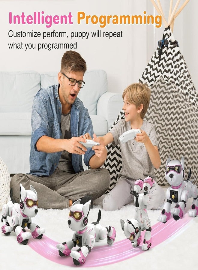okk Robot Dog for Kids, Remote Control Dog and Touch Voice Interactive, Programmable Robot with lmitation Show, Sing Dance Electronic Pet, Smart Gesture Sensing Puppy Gift for Boys Girls - Image 4