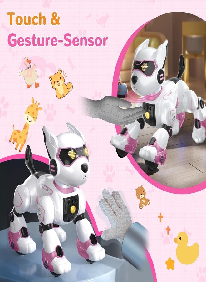 okk Robot Dog for Kids, Remote Control Dog and Touch Voice Interactive, Programmable Robot with lmitation Show, Sing Dance Electronic Pet, Smart Gesture Sensing Puppy Gift for Boys Girls - Image 5