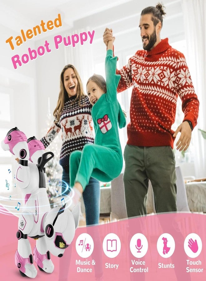 okk Robot Dog for Kids, Remote Control Dog and Touch Voice Interactive, Programmable Robot with lmitation Show, Sing Dance Electronic Pet, Smart Gesture Sensing Puppy Gift for Boys Girls - Image 2