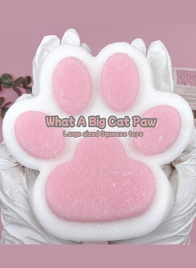 Taba Giant Paw Squishy toys for Kids Adults, Big Furry Cat Paw Squishy Toys  Stress Relief Toy, Super Soft Squeeze Fidget Toys - Image 2