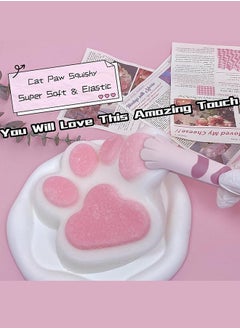 Generic Taba Giant Paw Squishy toys for Kids Adults, Big Furry Cat Paw Squishy Toys  Stress Relief Toy, Super Soft Squeeze Fidget Toys  - Image 3