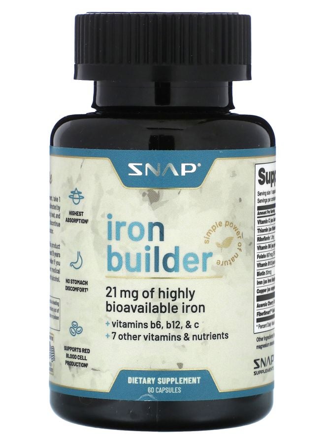 SNAP SUPPLEMENTS Iron Builder 60 Capsules