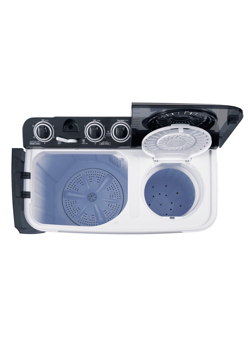 Aston Twin Tub Washing Machine, 9Kg, Without Pump, Single Water Inlet, White - ASTT900KG - Image 3