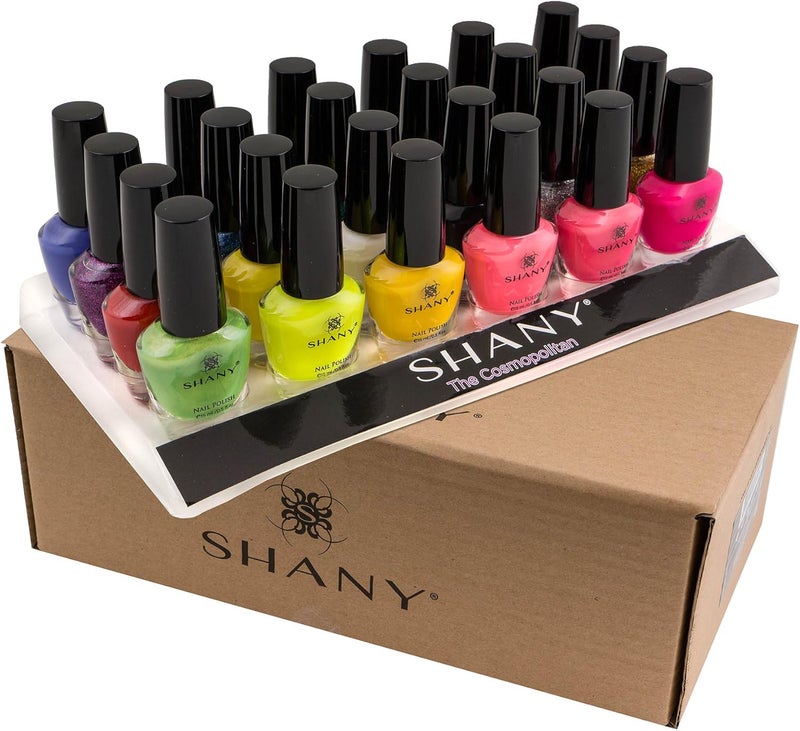 Shany مجموعة طلاء الأظافر DIY من شاني كوزموبوليتان - 24 طلاء أظافر سريع الجفاف بألوان زاهية بتشطيبات لامعة، غير لامعة، وبراقة - Image 3