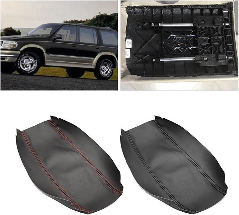 QASULER Microfiber Leather Armrest Cover for Ford Explorer - Image 5