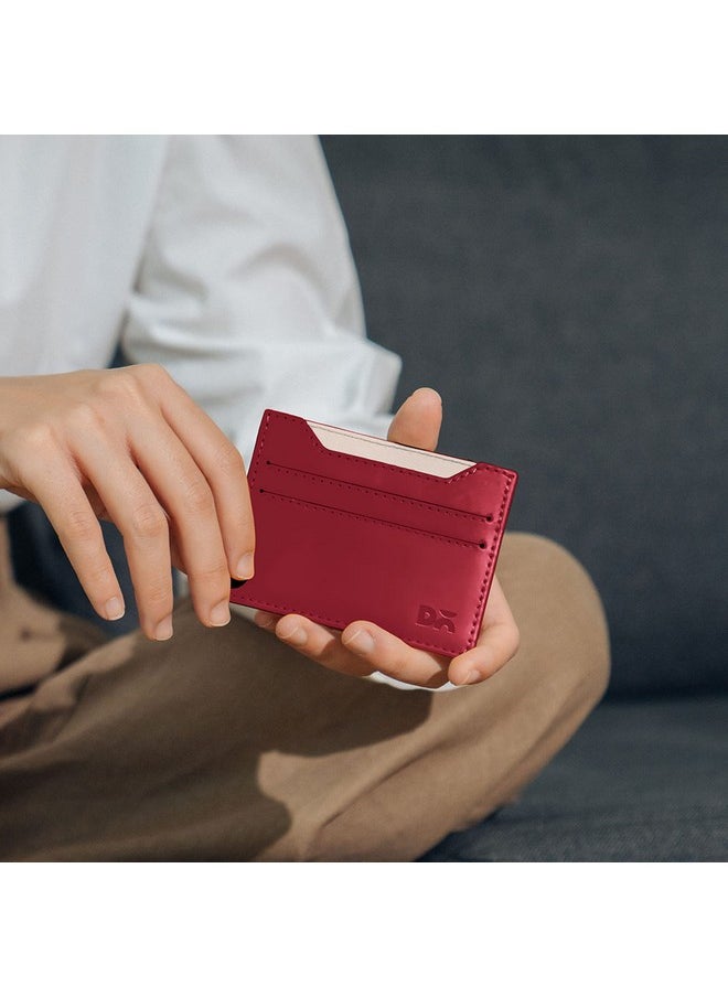 DailyObjects - DailyObjects Slim Skinny Fit Card Wallet for Men and Women | Durable Vegan PU Leather | Credit/Debit Card Holder | 3 Slots for Cash, Card & IDs | Stylish Pocket Purse | Money Organiser - Image 1