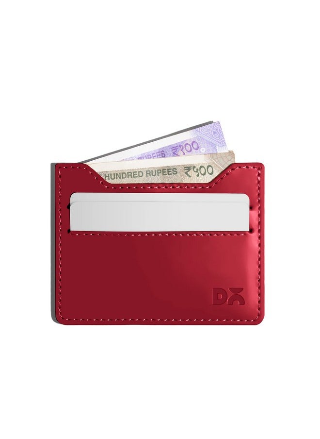 DailyObjects - DailyObjects Slim Skinny Fit Card Wallet for Men and Women | Durable Vegan PU Leather | Credit/Debit Card Holder | 3 Slots for Cash, Card & IDs | Stylish Pocket Purse | Money Organiser - Image 1