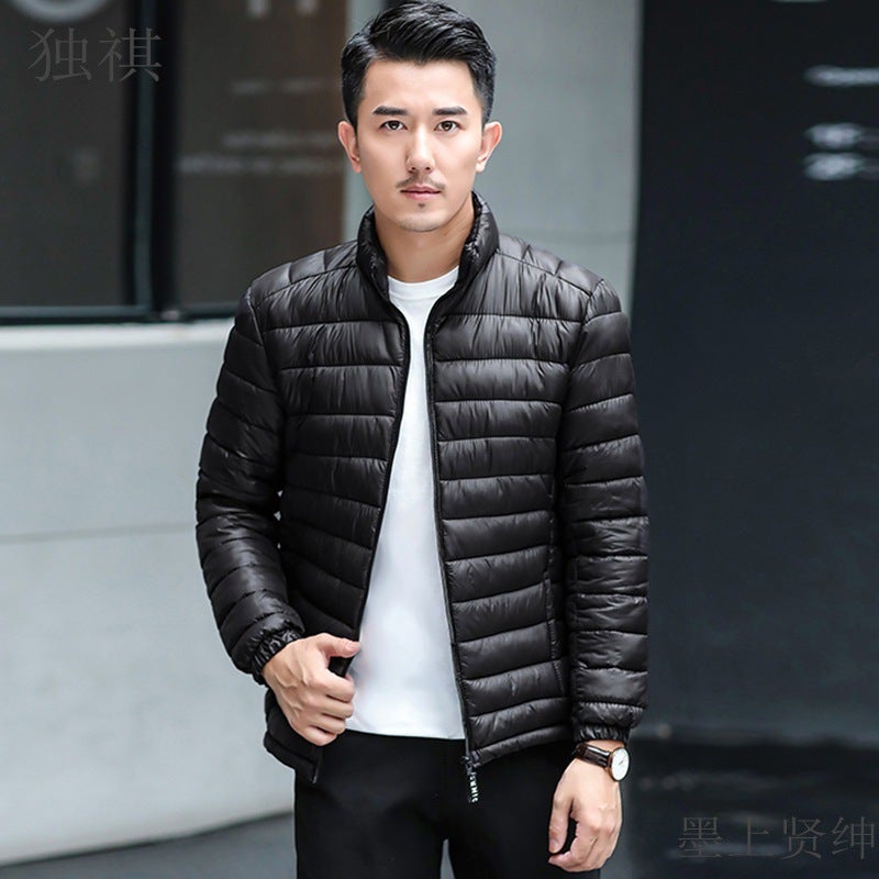 Men'S Feather Cotton Coat Plus Size Short Lightweight Cotton-Padded Clothes Work Clothes Plus Thickened Small Cotton-Padded Coat Winter New Coat - Image 2