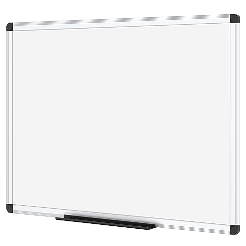 VIZ-PRO Magnetic Dry Erase Board, 24 X 18 Inches, Silver Aluminium Frame - Image 1
