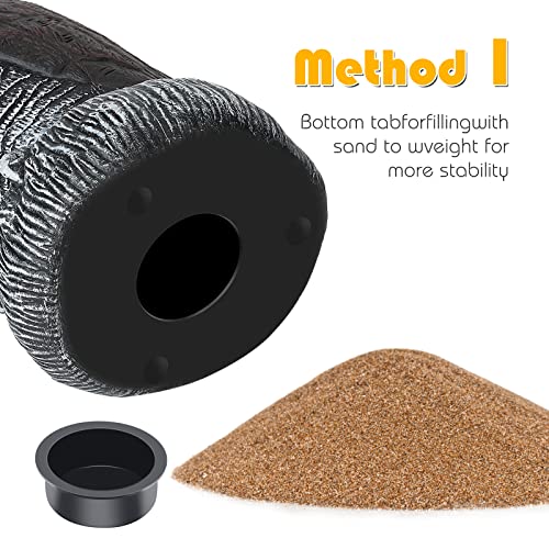 Ruolan 3-Pack Owl Decoys for Bird Deterrent - Weatherproof Bird Repellent Devices for Outdoor Use - Plastic Owls to Scare Birds Away and Control Garden Pests - Image 2