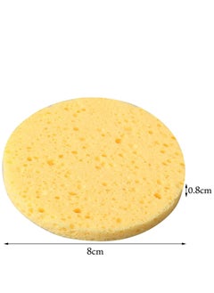 SYOSI Facial Sponges - 50 Count Compressed Cellulose Face Cleansing and Exfoliating Sponges, Reusable Makeup Mask Remover, Round Face Cleaning Sponge Pads  - Image 2