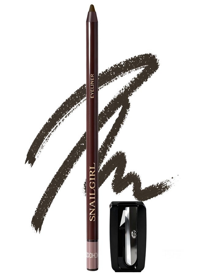 Okerker Graphite Gel Eyeliner Pencil, Waterproof Smudge-proof Long Lasting Bronze Eye Liner, High-Pigmented Smooth Creamy Formula for Mature Women, Eyes Makeup Pen with Sharpener - Image 1