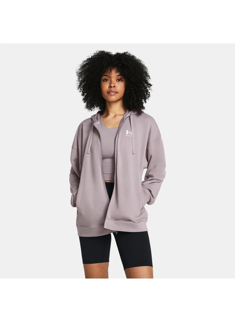 UNDER ARMOUR Women's Rival Terry Full-Zip Hoodie