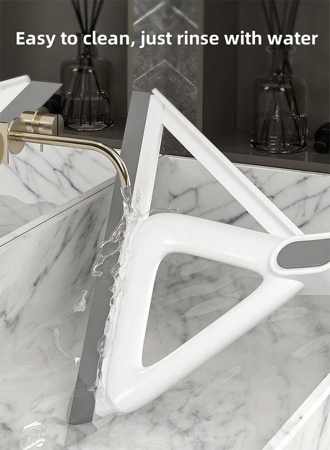 Long-Handled Magic Broom Multi-Functional Rubber Silicone Floor Long-Handled Rubber Besom for Home for Kitchen, Living Room, Bathroom & Bedroom - Image 5