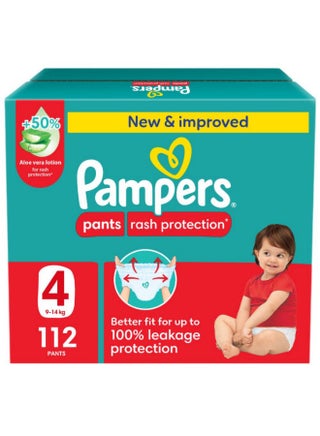 Rash Protection Pants Diapers, Size 4, 9-14kg, Giant Box, 112 CountBundle - view 2
