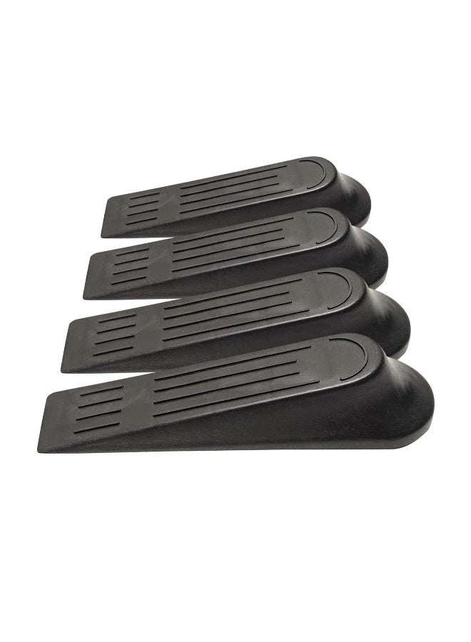 Door Stopper Set,  Flexible Door Stopper Rubber Home Premium Smart Stackable Slip-Resistant Heavy Duty Design Non-Toxic Odorless Doorstops Work on All Surfaces, Carpet Floors  - Image 1