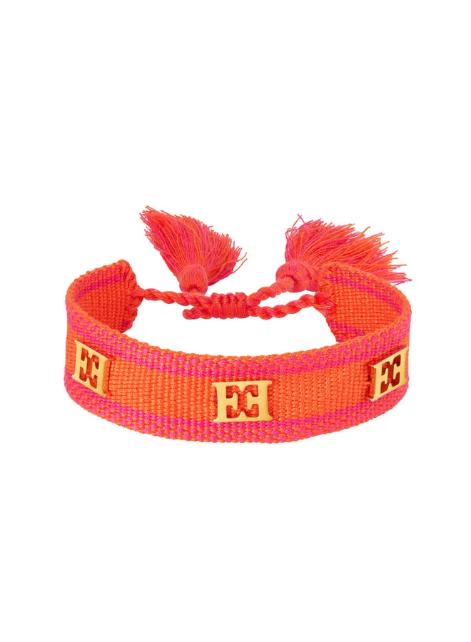 إسكادا سوار كارولين مطلي بالذهب من الفولاذ المقاوم للصدأ للنساء