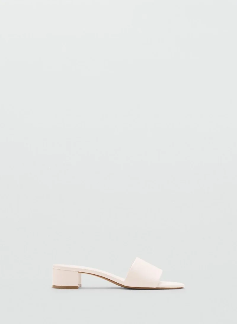 مانجو Block-heel sandals with strap